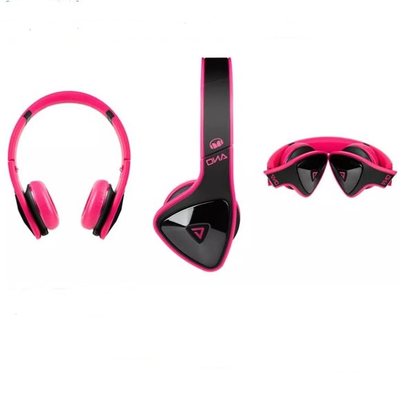Monster DNA Pink & Black Headphones - Picture 2 of 14